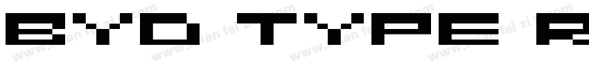 BYD TYPE REGULAR字体转换
